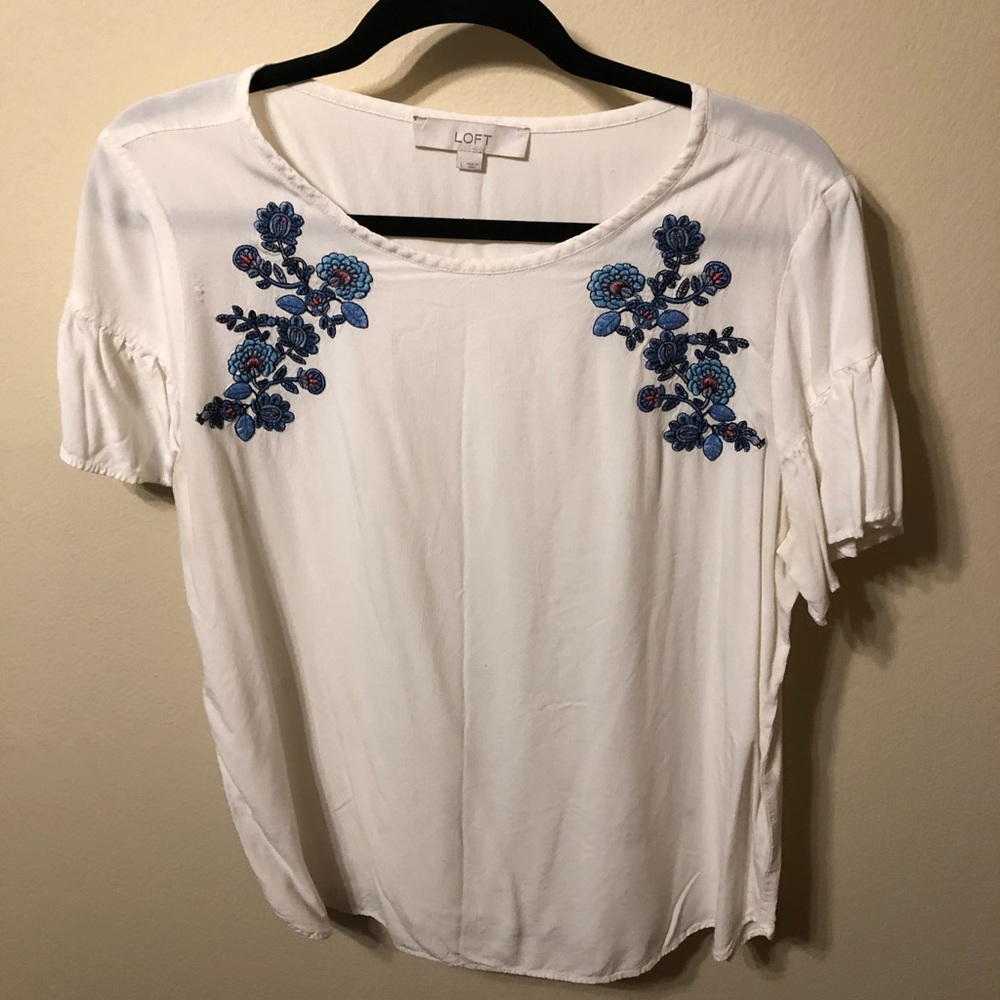 LOFT Short Sleeve Blouse